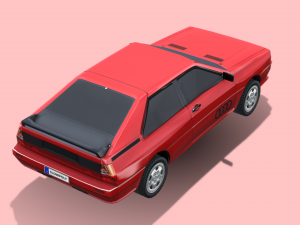 Audi Quattro 1980 3D Model