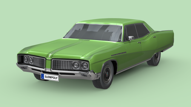 Buick Electra 225 1968 Modèle 3D .c4d .max .obj .3ds .fbx .stl .blend 