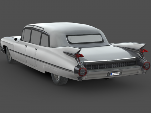 Cadillac Fleetwood 75 sedan 1959 3D Model