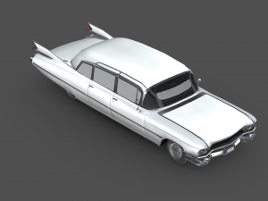 Cadillac Fleetwood 75 sedan 1959 3D Model