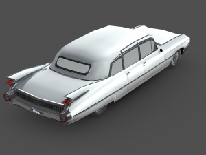 Cadillac Fleetwood 75 sedan 1959 3D Model