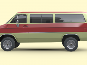 Chevrolet Beauville 1988 3D Model