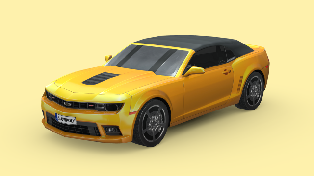 Chevrolet Camaro Convertible 2014 3D Модель .c4d .max .obj .3ds .fbx .stl .blend 