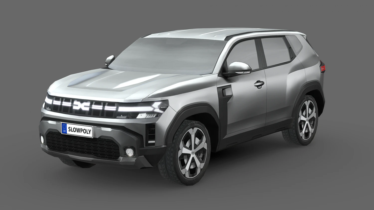 Dacia Duster 2024 3D Model .c4d .max .obj .3ds .fbx .stl .blend