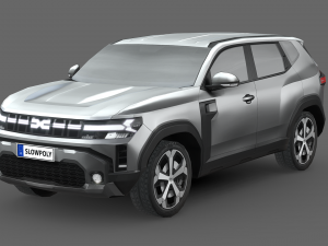Dacia Duster 2024 3Dモデル