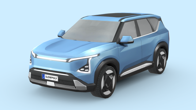 Kia EV5 2024 3D Model .c4d .max .obj .3ds .fbx .stl .blend 
