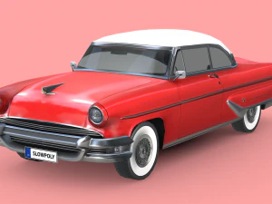 Lincoln Capri Coup&eacute; com capota r&iacute;gida 1955 Modelo 3D