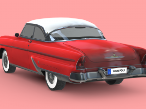Lincoln Capri Hardtop Coupe 1955 Modello 3D