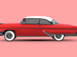 Lincoln Capri Hardtop Coupe 1955 Modello 3D