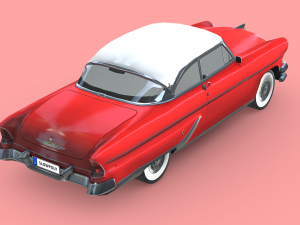 Lincoln Capri Hardtop Coupe 1955 Modello 3D