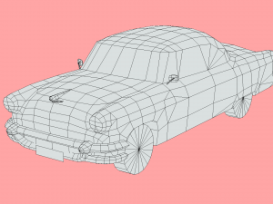 Lincoln Capri Hardtop Coupe 1955 Modello 3D