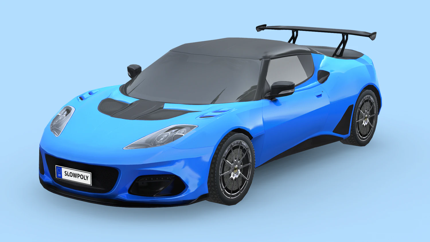 Lotus Evora GT 430 2018 3D Model .c4d .max .obj .3ds .fbx .stl .blend 