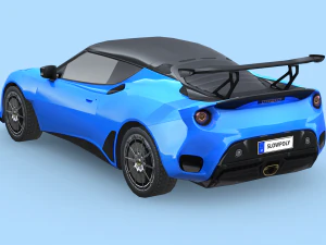 Lotus Evora GT 430 2018 3D Model