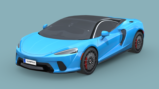 McLaren GT 2020 3D Model .c4d .max .obj .3ds .fbx .stl .blend 