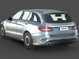 Mercedes Benz AMG C63 Estate 3D Model