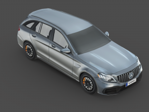 Mercedes Benz AMG C63 Estate 3D Model