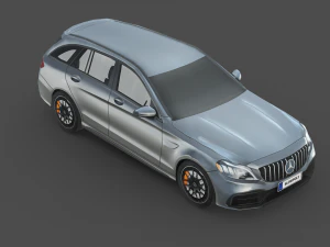 Mercedes Benz AMG C63 Estate 3D Model