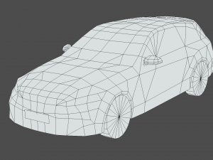 Mercedes Benz AMG C63 Estate 3D Model