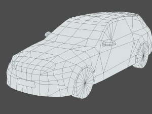 Mercedes Benz AMG C63 Estate 3D Model