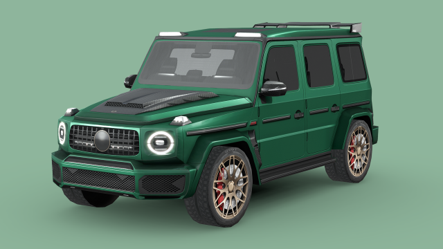 Mercedes-Benz AMG G63 BRABUS 700 3D Модель .c4d .max .obj .3ds .fbx .stl .blend 