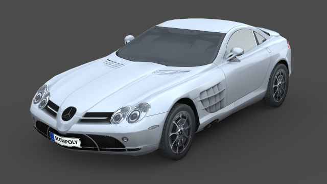 Mercedes-Benz SLR McLaren 2005 3D Model .c4d .max .obj .3ds .fbx .stl .blend 