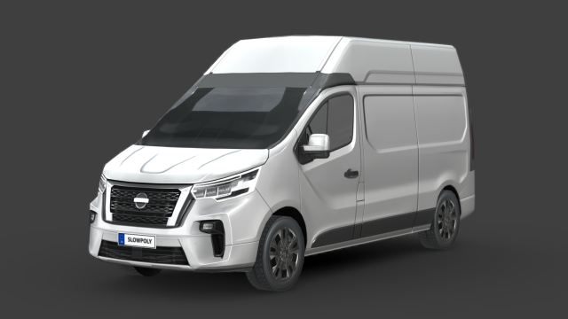 Nissan NV300 Van L2H2 2022 3D Model .c4d .max .obj .3ds .fbx .stl .blend 