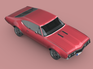 Oldsmobile Cutlass 442 1966 Modelo 3D