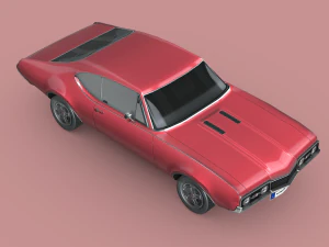 Oldsmobile Cutlass 442 1966 3D Model