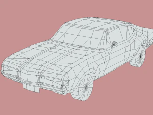Oldsmobile Cutlass 442 1966 3D Model