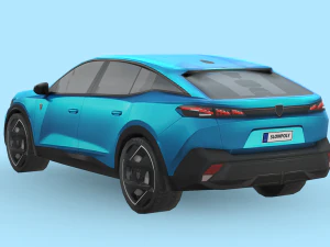 Peugeot 408 2022 3D Model