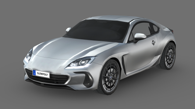 Subaru BRZ 2022 3D मॉडल .c4d .max .obj .3ds .fbx .stl .blend 