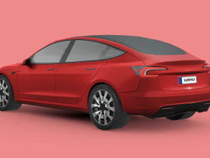 Tesla Model 3 2024 3D Model