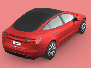 Tesla Model 3 2024 3D Model