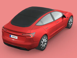 Tesla Model 3 2024 3D Model