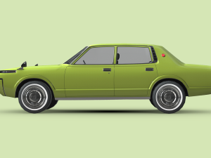 Toyota Crown MK4 1971 3D Model