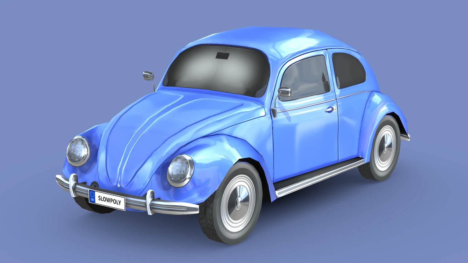 Volkswagen Beetle 1949 3D Model .c4d .max .obj .3ds .fbx .stl .blend 