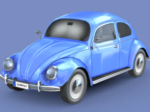 Фольксваген Жук 1949 г. 3D Модель