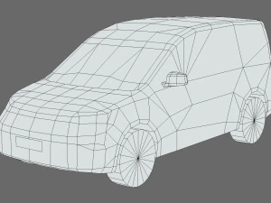 Volkswagen Caddy 2021 3D Model