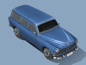 Volvo Amazon Wagon 1961 Modelo 3D