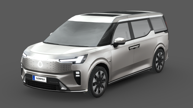 Volvo EM90 2024 3D Model .c4d .max .obj .3ds .fbx .stl .blend 