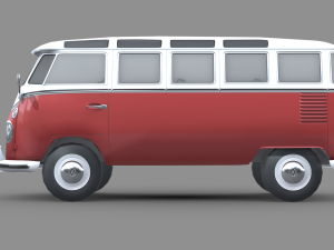 Volkswagen Transporter 1950 3D Model