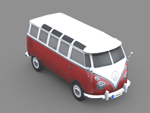 Volkswagen Transporter 1950 3D Model