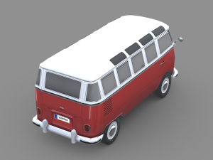 Volkswagen Transporter 1950 3D Model