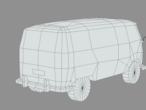 Volkswagen Transporter 1950 3D Model