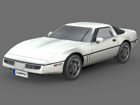 Chevrolet Corvette C4 coupe 1983 3D Model
