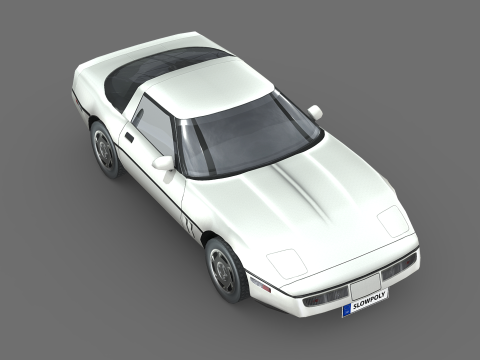 Chevrolet Corvette C4 coupe 1983 3D Model