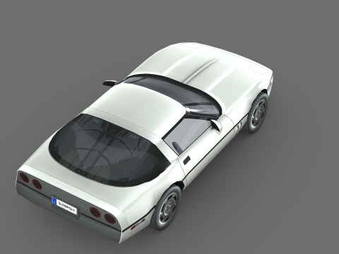 Chevrolet Corvette C4 coupe 1983 3D Model