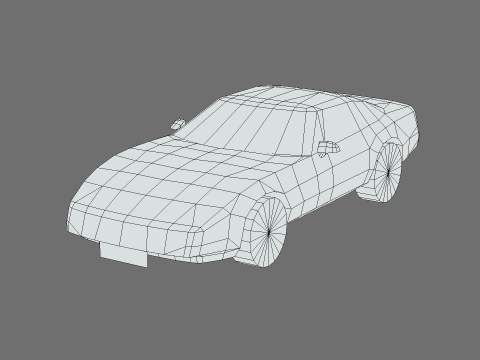 Chevrolet Corvette C4 coupe 1983 3D Model