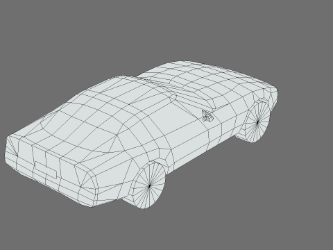 Chevrolet Corvette C4 coupe 1983 3D Model