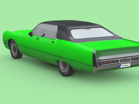 Chrysler Imperial LeBaron 4-door hardtop 1971 3D Модель